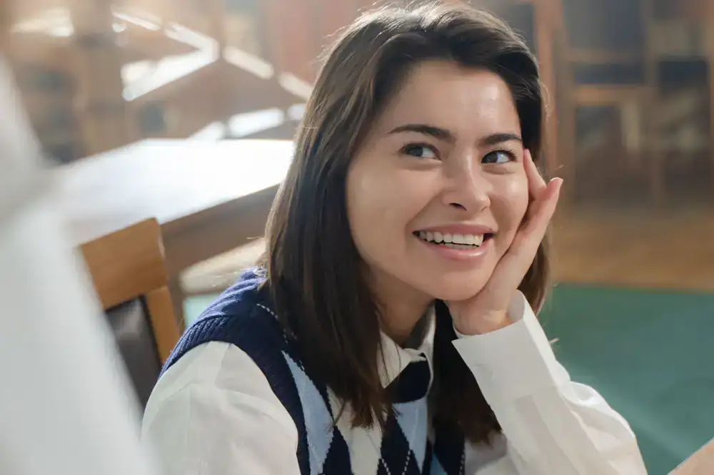 Portrait of a smiling student