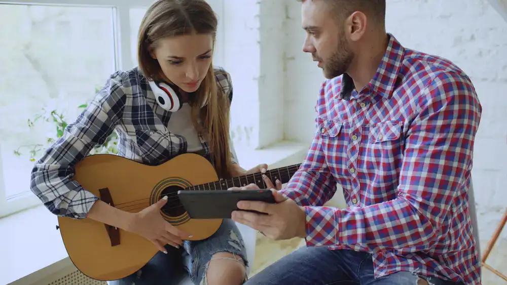 Portrait of a guitar teacher